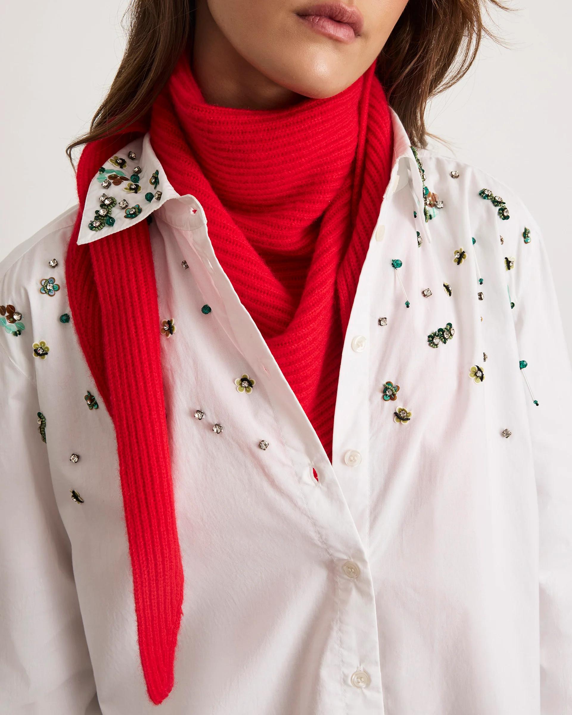 Silvia Cashmere Triangle Scarf - Image 3