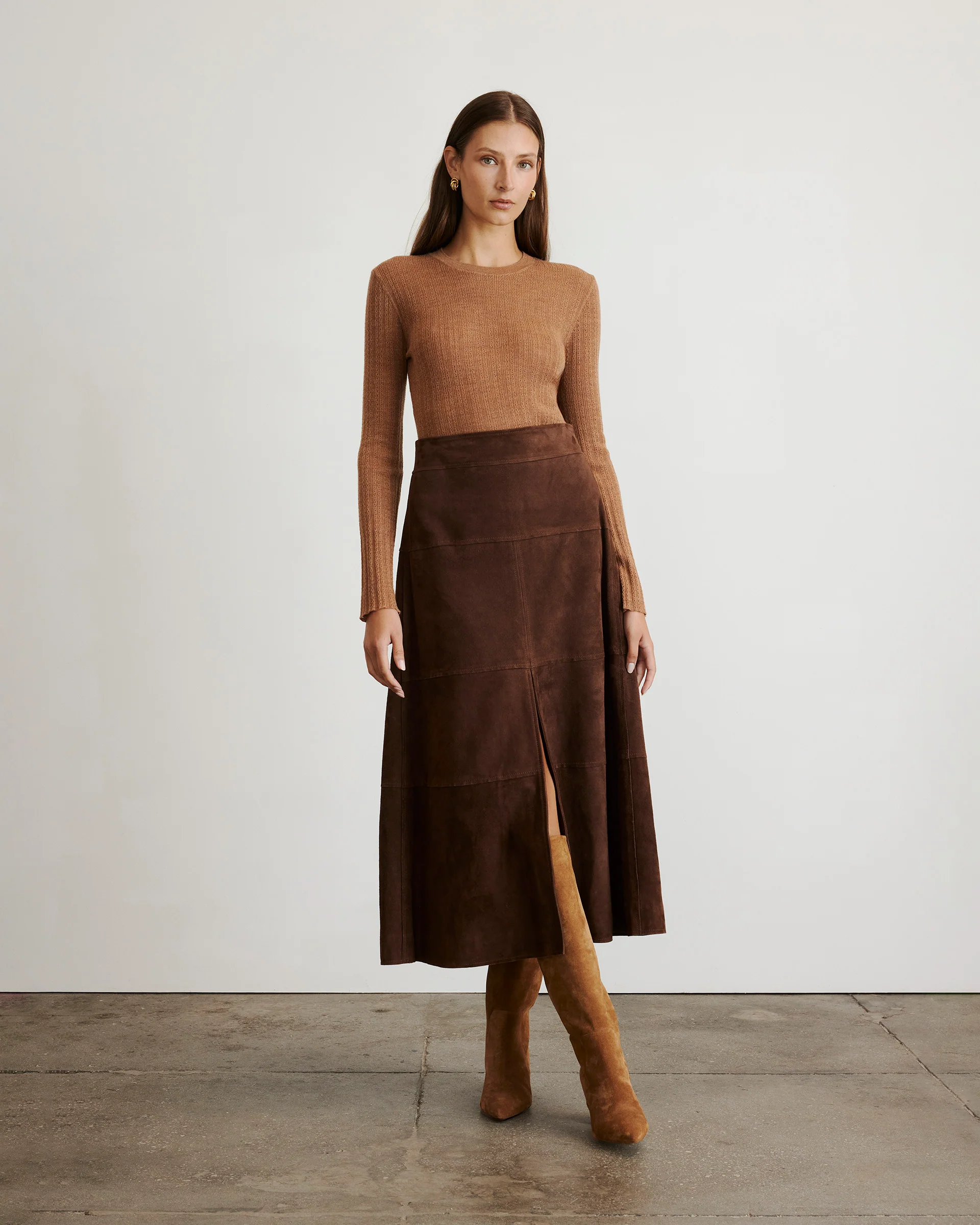 Suede Hudson Skirt - Image 4